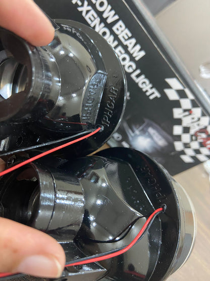 2PC IPHCAR PROJECTOR M612 H11 H8 Compatible 3.0" 12V BI-Xenon Fog Light Projector Housing Without Bulb BALLAST