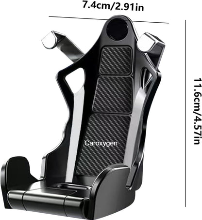 1pc Universal Car Phone Holder Racing Seat Shape Anti Shaking Cell Phone Holder Interior Ornament Car Styling Car Accessories