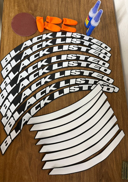 Logo Stickers Accessories for Car, Tyre Decor Sticker and Decal, Wheel Stickers for Car & Bike