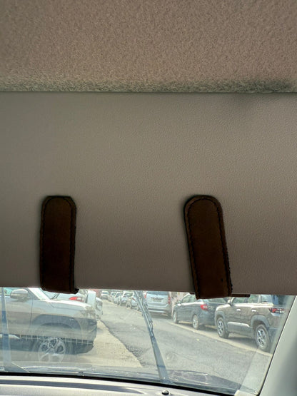 CarOxygen Leather Sun Glass Clip Sun Visor Car Eyeglasses Holder Universal for car and Vehicles