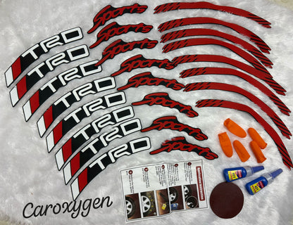 Logo Stickers Accessories for Car, Tyre Decor Sticker and Decal, Wheel Stickers for Car & Bike