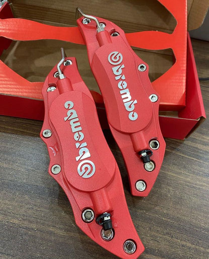 2pcs Car Aluminum Endless Brake Caliper Protector Cover for Wheel Hub 14in-15in Small Red