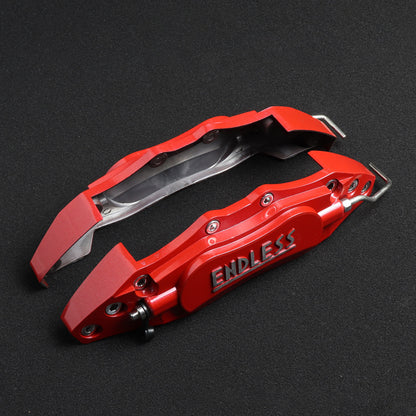 2pcs Car Aluminum Endless Brake Caliper Protector Cover for Wheel Hub 14in-15in Small Red