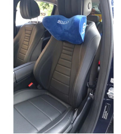2 pcs Sparco soft memory cotton Pillow Seat Support Decor Headrest Backrest Cushion Hellaflush Neck Rest