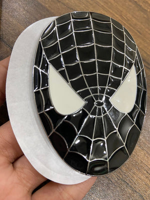 Alloy Metal Brand Car Spiderman Face Emblem Spider Sticker Vehicle Decal Badge