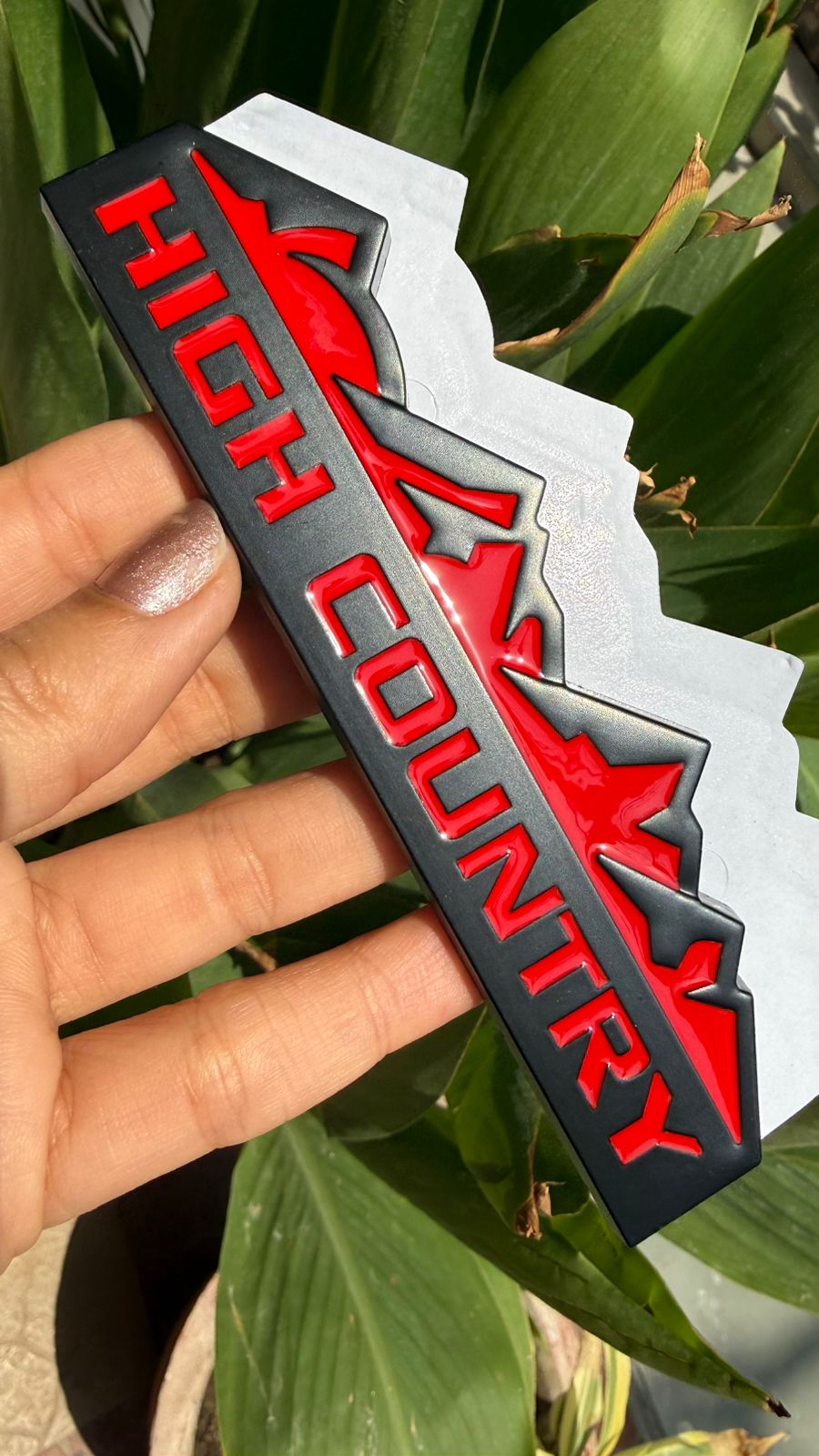 HIGH Country  Logo 12.5 x 2.8cm Car Bike Metal HIGH Country Logo Car Emblem Premium 3D Badge Auto Racing Sport Sticker Grand Tourer Decal