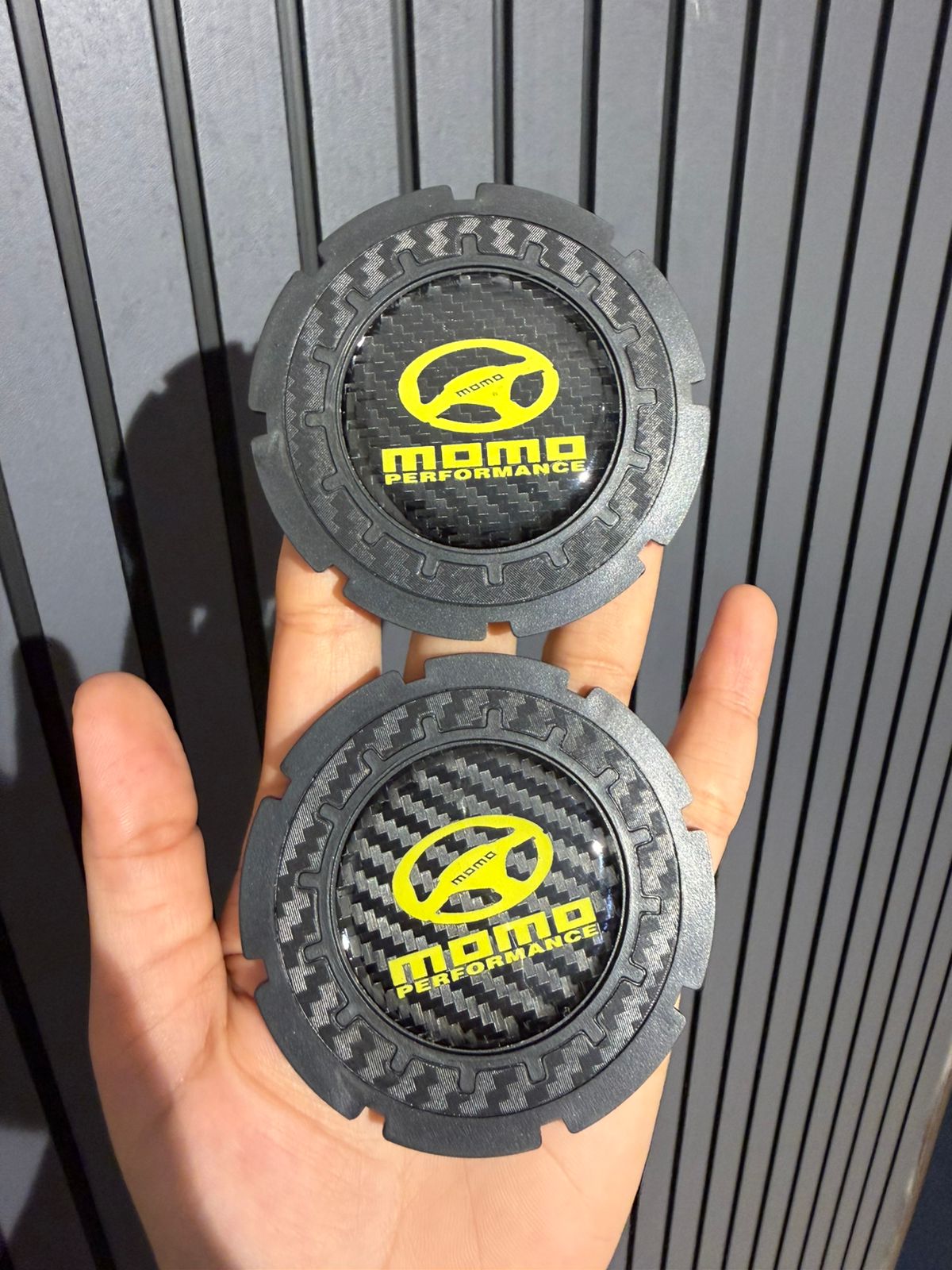 2.75 Inch Silicone Coaster Pad with Elegant Crystal Rhinestone | Car Interior Accessories