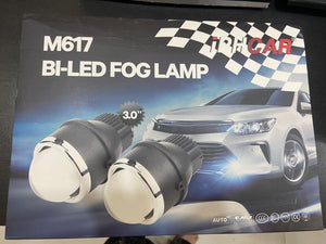 IPH CAR M617 BI-LED TRI COLOR (White , Walm White and Yellow )Laser Fog Lamp Projector 3 Inch High/Low beam Car Fancy Lights