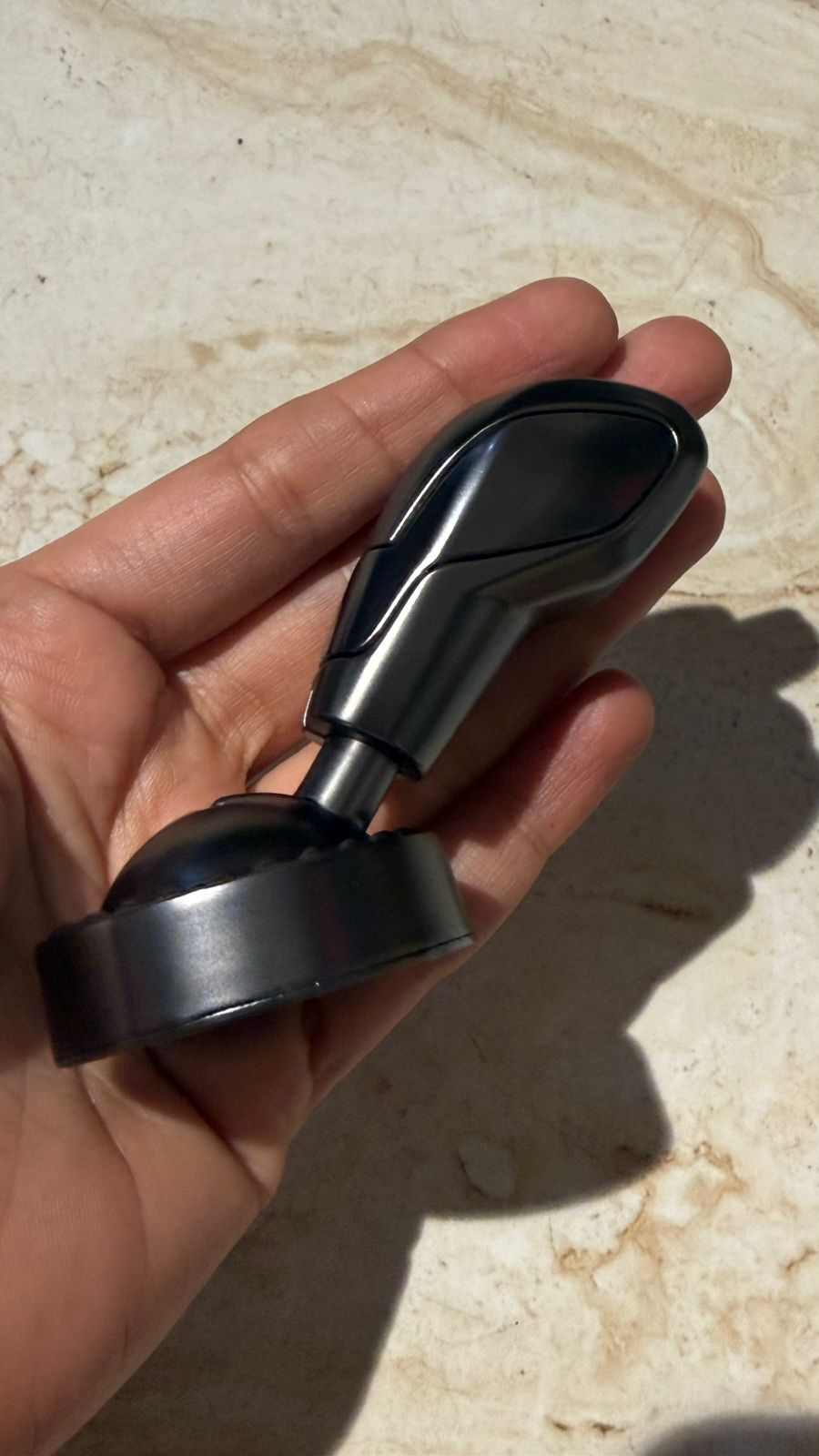 Engine Start Stop Button Cover & Steering Wheel Knob Cover | Premium Car Interior Accessories | Universal Fit | Stylish Black Finish