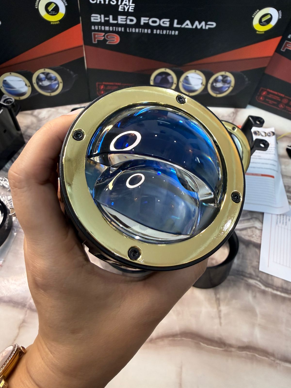 CRYSTAL EYE F9 Bi-LED Fog Lamp – High Power Automotive Lighting Solution -1 year Warranty (120 watt 140 watt and 130 Watt)