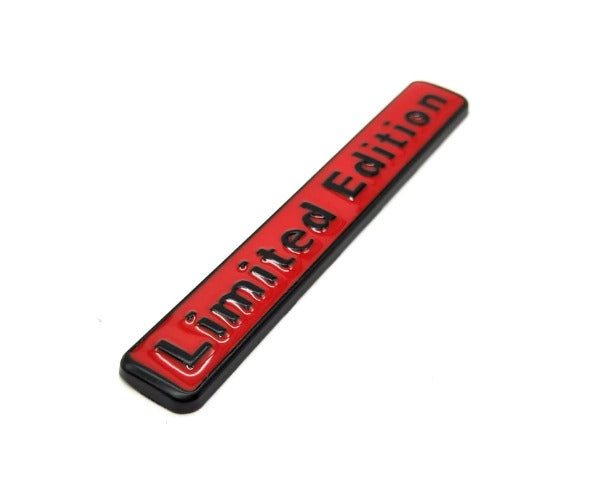 3D Limited Edition Small Red and Black Badge Emblem Sticker Decal for All Car Bike SUV Mobile Laptop (6.4 x 1cm)