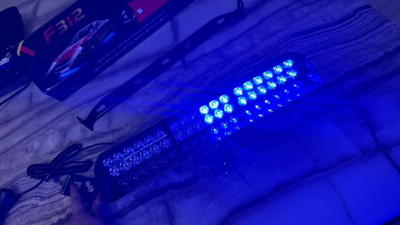 Multi Function Emergency Strobe Light High Power Flashing Deck dash Lamp 36 Led Red Blue