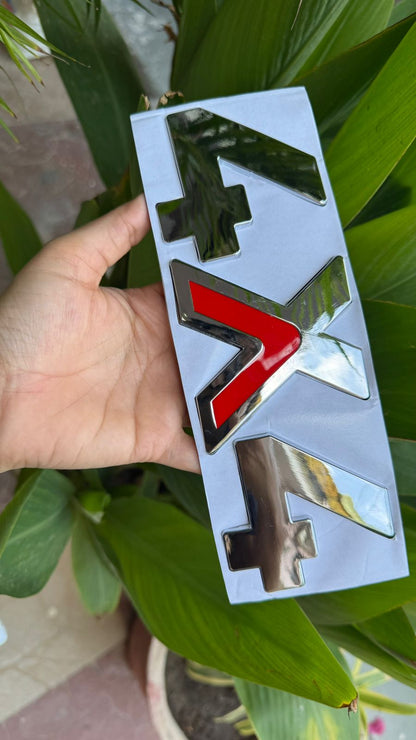 2PC ABS Plastic Thar Crde 4X4 CAR Badge Emblem Monogram Logo Decals Sticker 3D for Mahindra Thar Crde 4X4 (19CM)