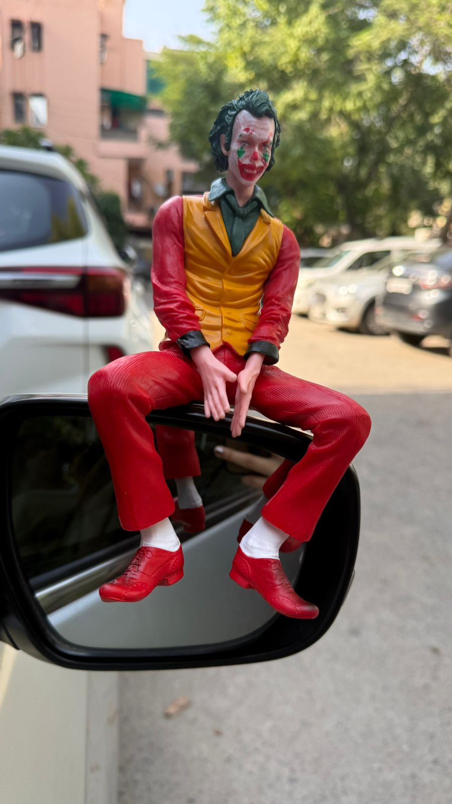 Joker Action Figure Collectible Statue –  (Small/Large Size) Decorative Figurine for Car Dashboard