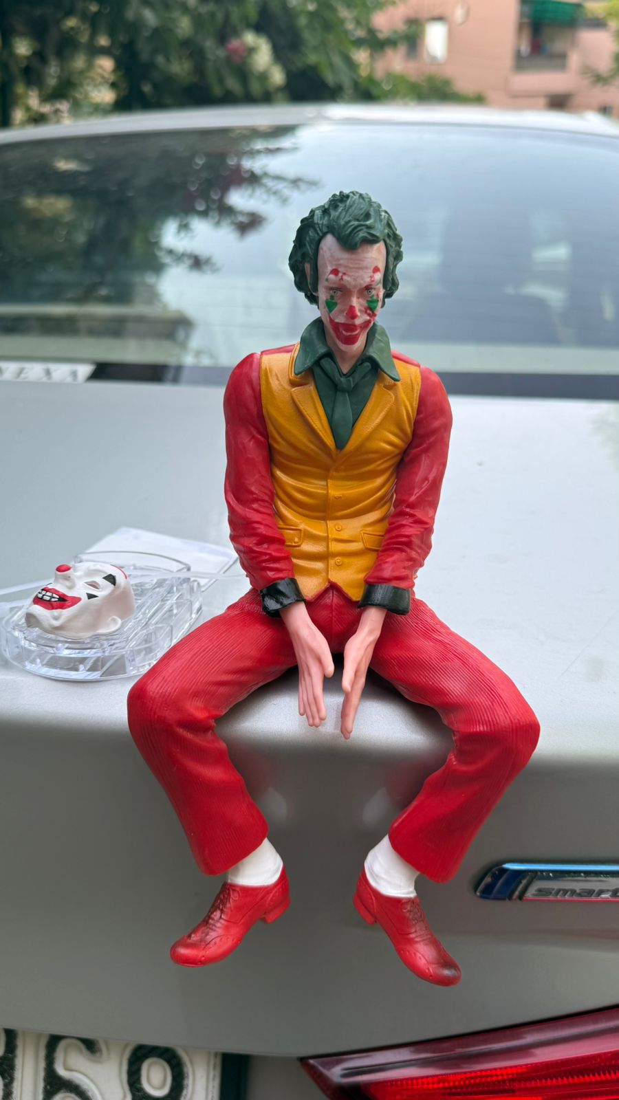 Joker Action Figure Collectible Statue –  (Small/Large Size) Decorative Figurine for Car Dashboard
