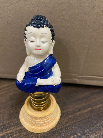 RACE MINDS Lord Ganesha Car Dashboard Household Car Decor Spring Idol for Office Decor Or Jumping Idol