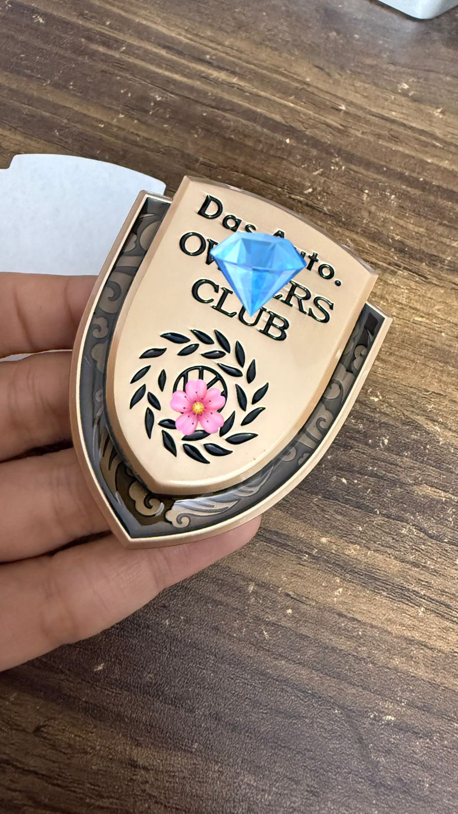 Premium Owners Club Metal Car Emblem Sticker | Luxury 3D Badge | Self-Adhesive Metal Logo for Cars, Bikes & Accessories