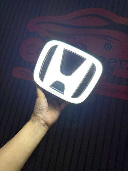 Premium Honda Car Front Grill Chrome Emblem Logo Light