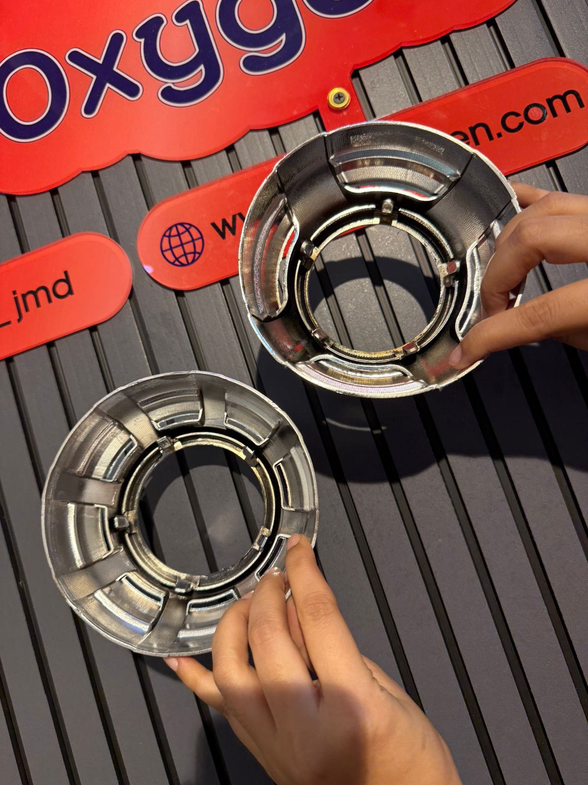 Car Projector Headlight Shrouds – Chrome Finish | Universal Retrofit Shroud for Projector Lens, Stylish Headlight Modification Accessory