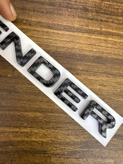 Car Front Hood & Rear Letters Badge Emblem Decal Sticker For Land Rover Defnder