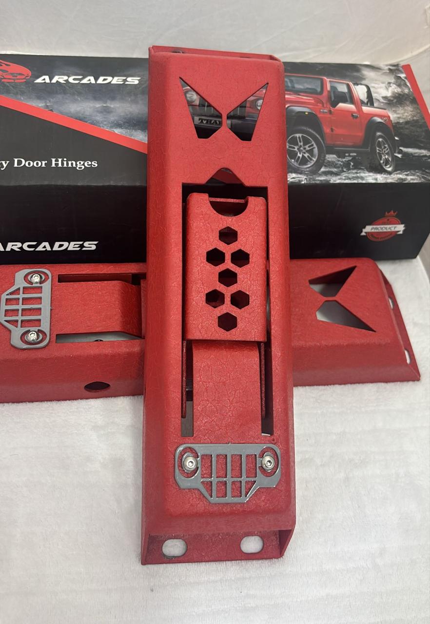 Caroxygen Door Hinges for Mahindra Thar | Premium Metal Door Hinge Thar Set of 2| Rugged Off-Road Styling Accessories |