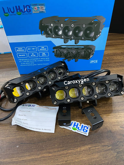 5 Lens LIU HJG Original 90W Future Eye Dual Color Yellow/White Fog Light