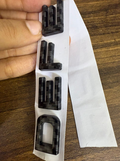 Car Front Hood & Rear Letters Badge Emblem Decal Sticker For Land Rover Defnder
