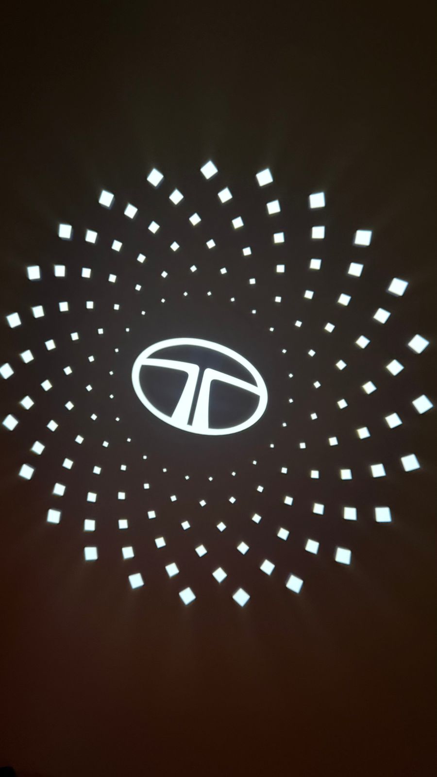 Cardi Car Door Logo Welcome Light for Tata Harrier, Wireless LED Ghost Shadow Projector Light