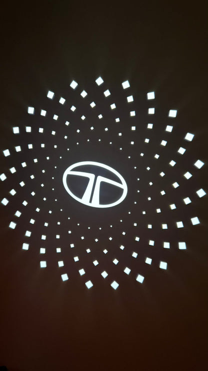 Cardi Car Door Logo Welcome Light for Tata Harrier, Wireless LED Ghost Shadow Projector Light