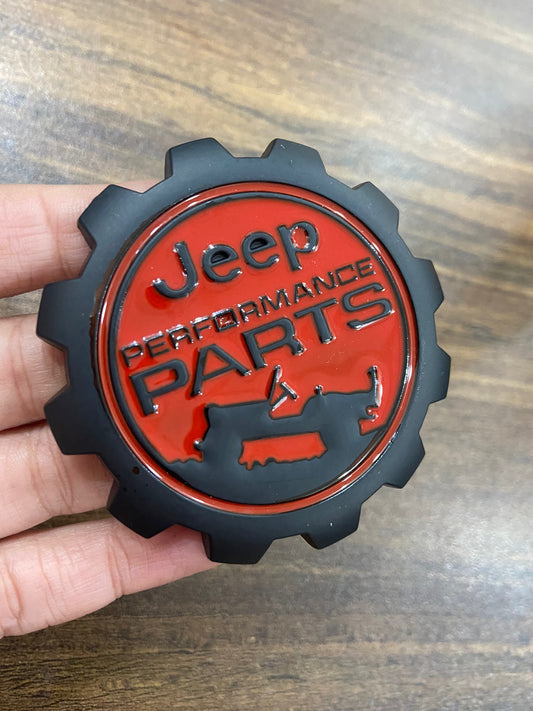 Jeep Performance Parts Emblem Sticker for All Jeep Cars, Metal (Black)