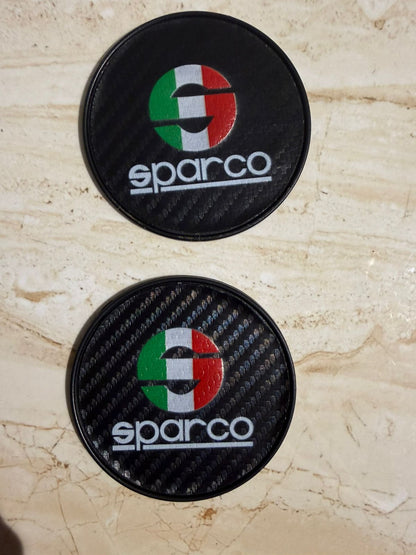 2.75 Inch Silicone Coaster Pad with Elegant Crystal Rhinestone | Car Interior Accessories