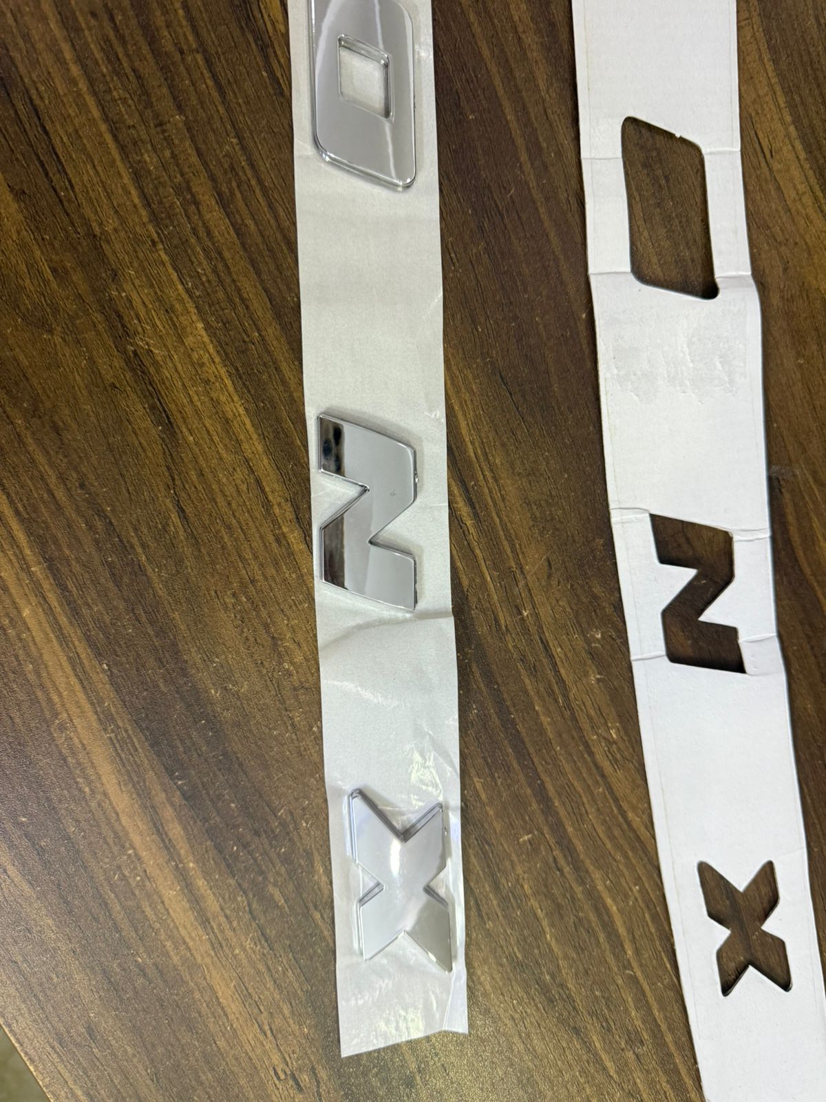 Caroxyen Fronx Car 3D Bonnet Letter Alphabets Names Logo, Chrome, Emblem Sticker for Maruti Suzuki Fronx, Car Monogram with Adhesive, Silver, Pack of 1,