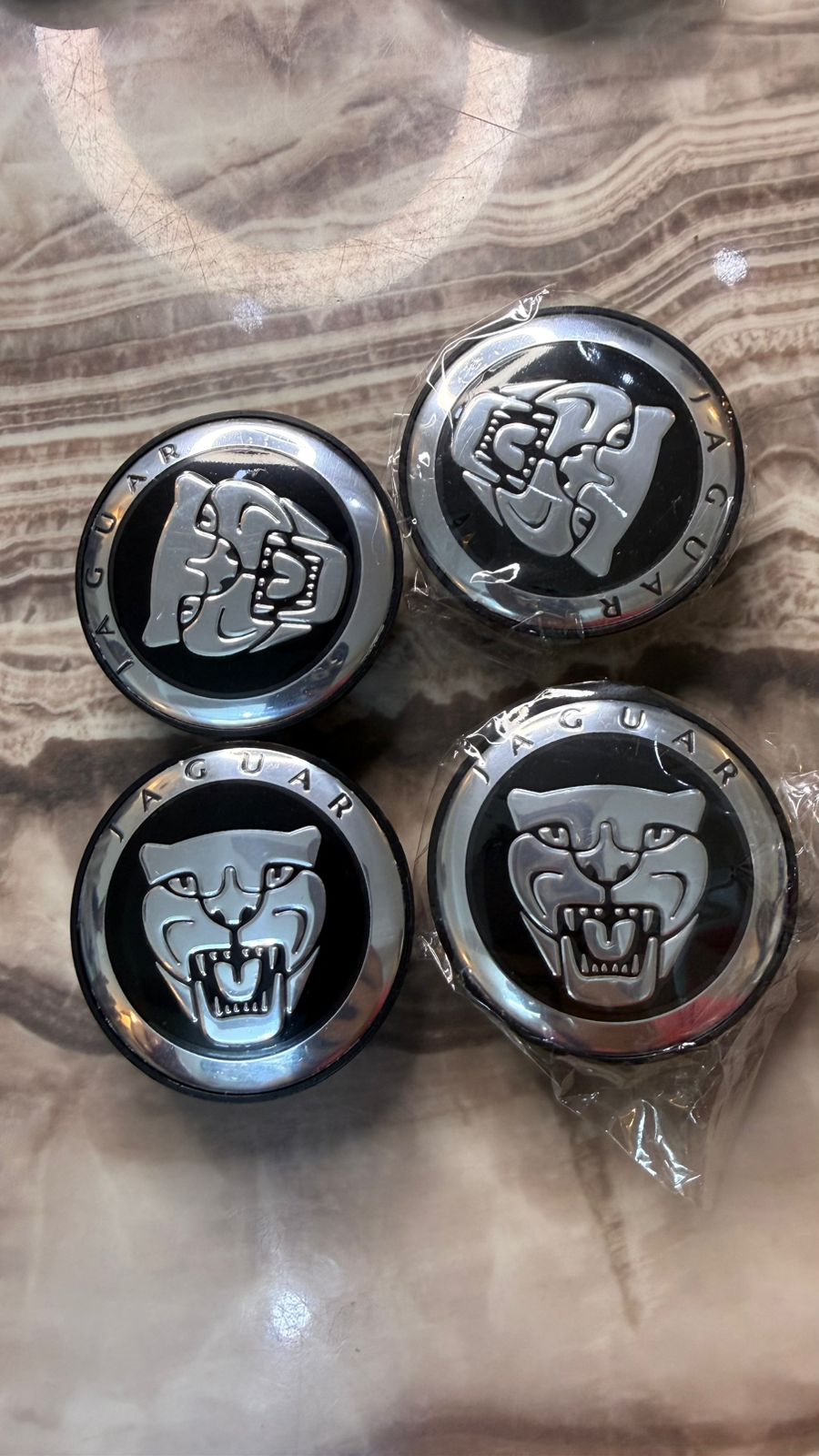 Car Wheel Center Hub Cap 60mm | Premium Chrome Logo Alloy Wheel Cover | Compatible with KIA Hyundai Toyota Suzuki Jaguar