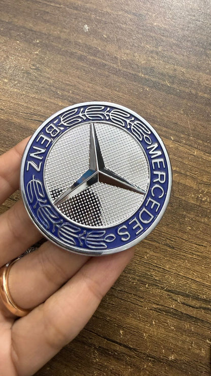 Mercedes Benz Car Steering Logo Emblem Badge |Size L-2.5,B-2.5 cm