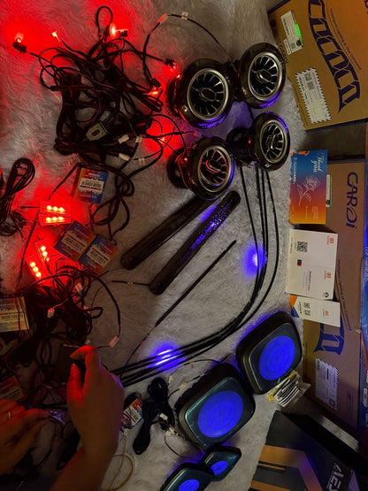 Cardi Ambient LED Light for Mahindra Thar Specific 2020 Onwards (with 4 pcs Side Speaker RIng Light ))