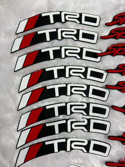 Logo Stickers Accessories for Car, Tyre Decor Sticker and Decal, Wheel Stickers for Car & Bike