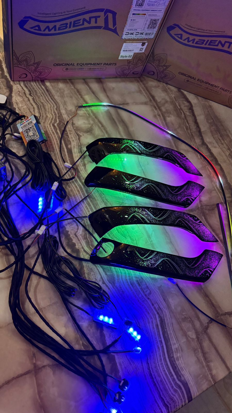 Volkswagen Polo Year 2012-2025 original equipment Cardi k6 ambient light (18 in 1)