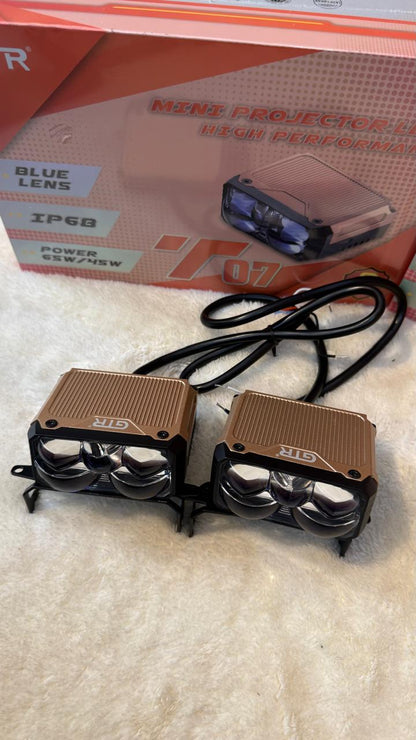GTR T07 Mini Projector LED Fog Light grill light- 10 lenses