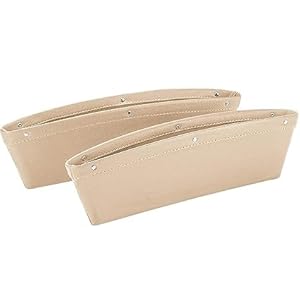 Car Console Side Storage Organizer Universal Slim Seat Gap Filler Leather PU Pockets Card Mobile Holder Storage Box (pack of 2 pcs)