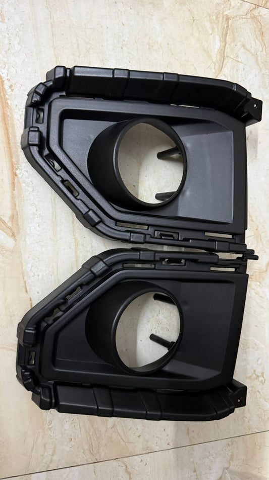 Front Fog Lamp Cover / Bezel Set Compatible with Hyundai Alcazar 2024 Onwards | OEM Fit Fog Light Housing Frame | Left & Right Pair | Matte Black