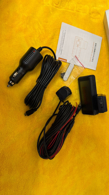 Lenovo Q3 Hidden Car Dash Camera Recorder | Full HD Driving Recorder with Rear Camera Support
