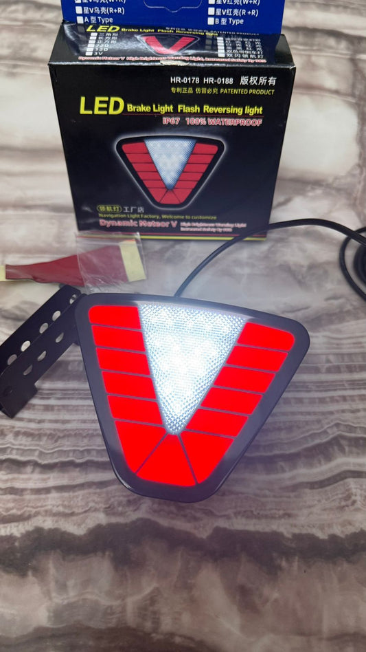 LED Rear Brake Light with Flash & Reversing Function | IP67 Waterproof | High Brightness Warning Light for Cars & SUVs