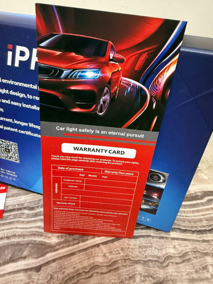 CarOxygen IPH M6280 APP Bi-LED Fog Lamp Projector - Fits All 3 Inch Fog Lamp Housing, 3 Color Modes, IP67 Waterproof
