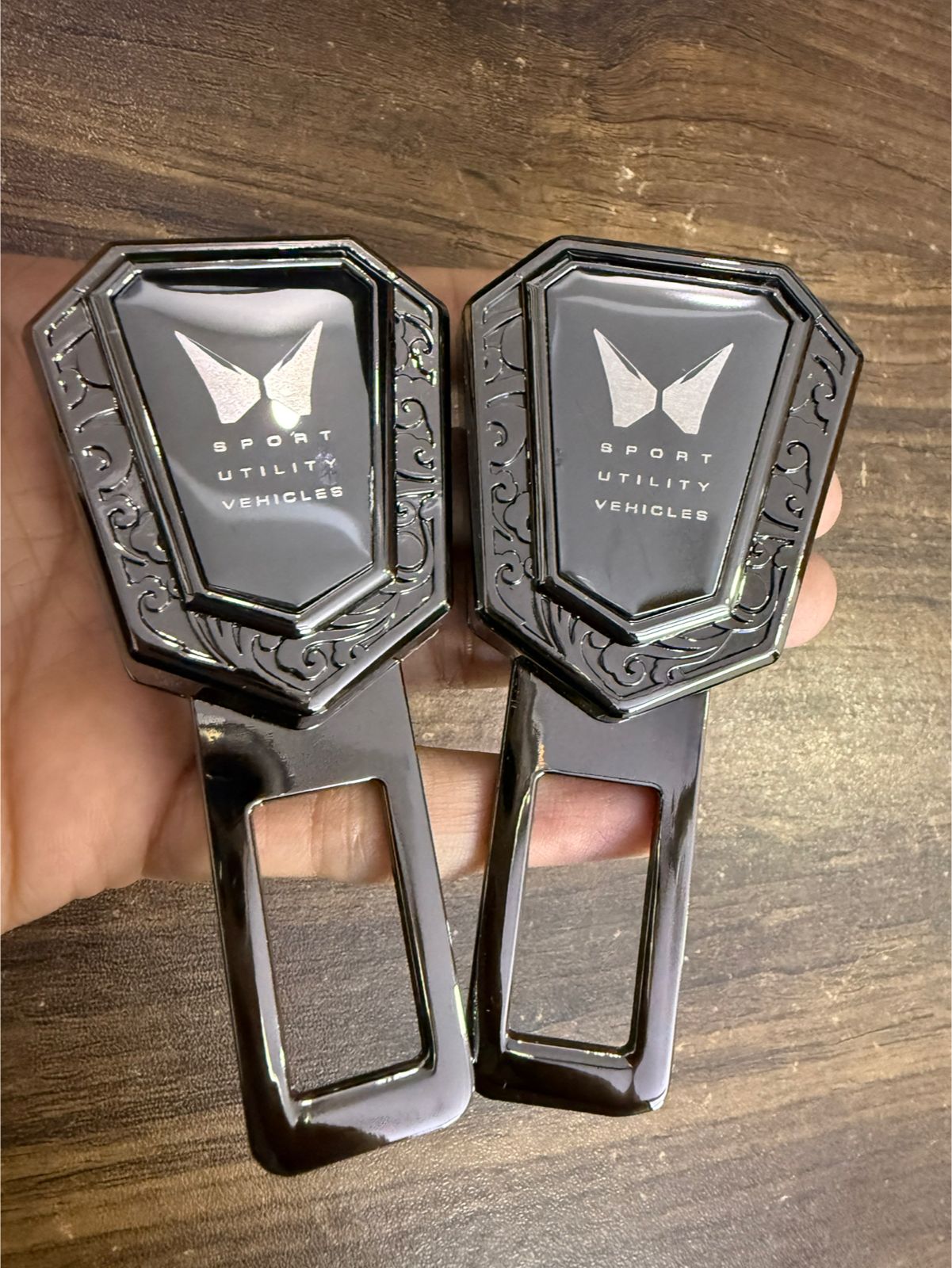 Caroxygen (2in1) Seat Belt Alarm Stopper Buckle & Holder (Pack of 2 )