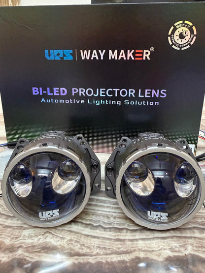 Ups waymaker RX-900 Bi-LED Projector Lens | 6000K Bright White Light  Universal Fit  12Vâ€“18V  Fast Cooling Fan 10000 RPM  Automotive Lighting Solution -1 year warrenty