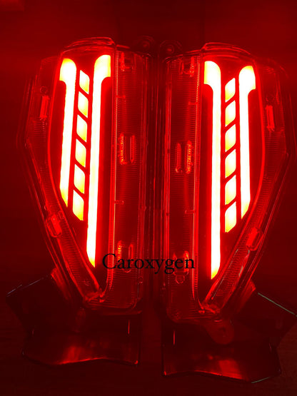 Toyota Fortuner rear bumper LED reflector light matrix design