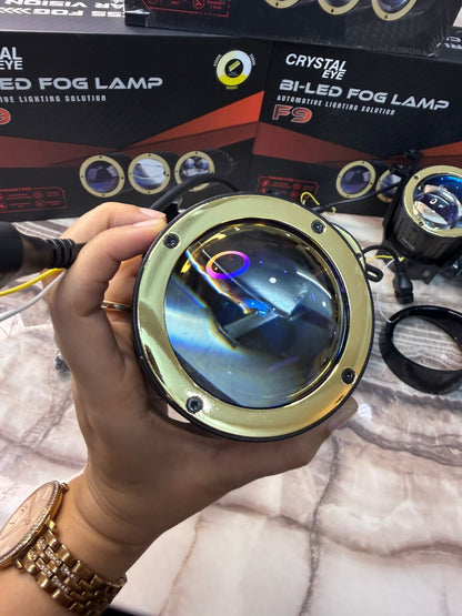 CRYSTAL EYE F9 Bi-LED Fog Lamp â€“ High Power Automotive Lighting Solution -1 year Warranty (120 watt 140 watt and 130 Watt)