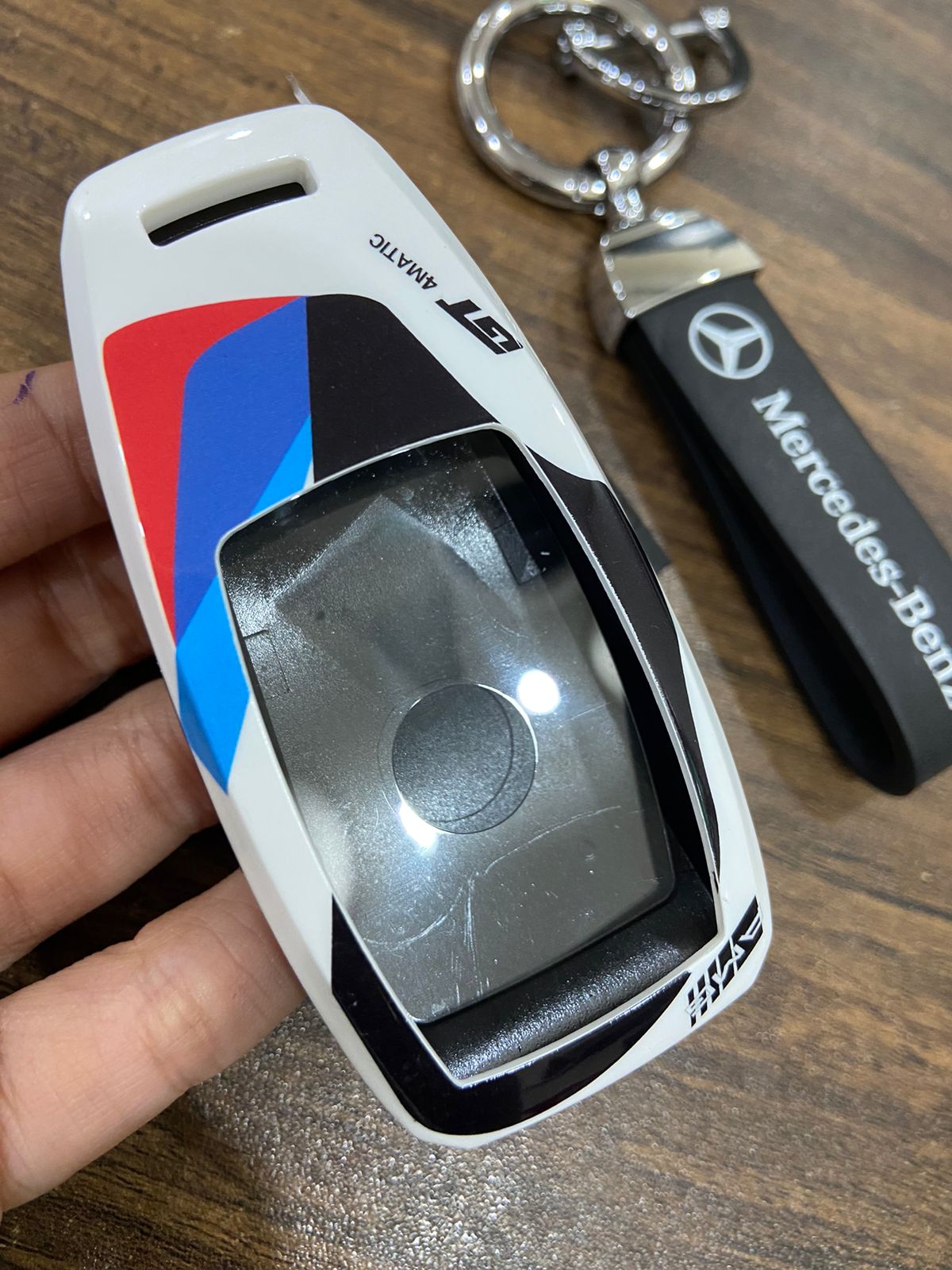 Smart Key Fob Case Mercedes-Benz EQC - Mercedes Benz Key cover White