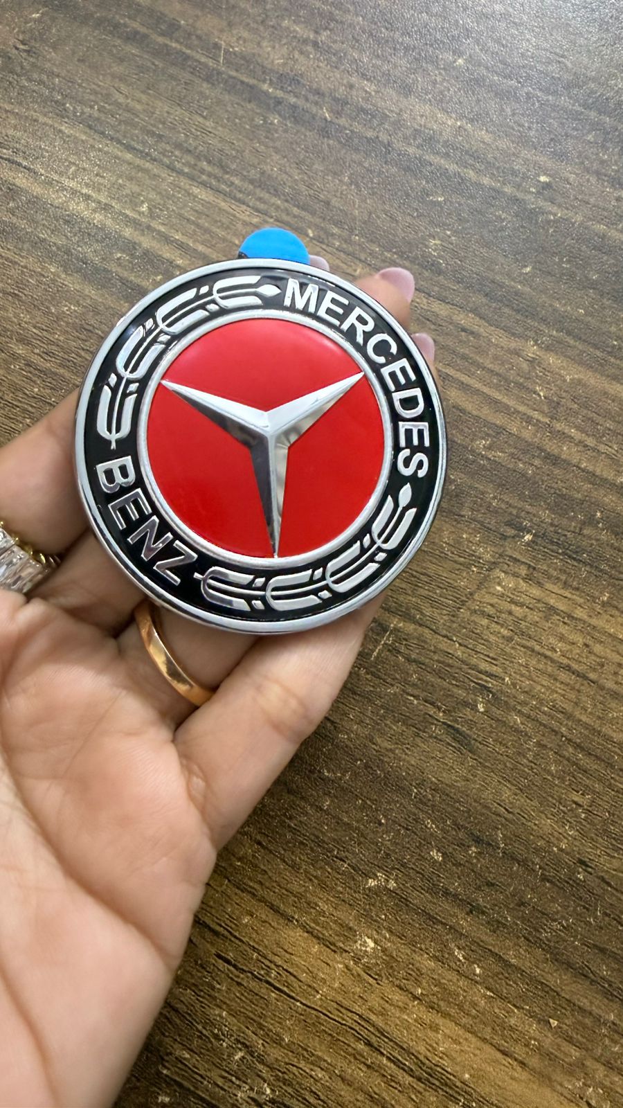 Mercedes Benz Car Steering Logo Emblem Badge |Size L-2.5,B-2.5 cm