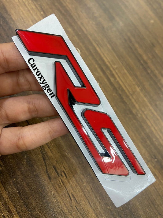 Rs Emblem Badge 3D for Camaro Series Racing Sport Car Truck Door Body Side Fender Rear Trunk Adhesive Emblem Badge Decals for Auto Sport Decoration Accessories